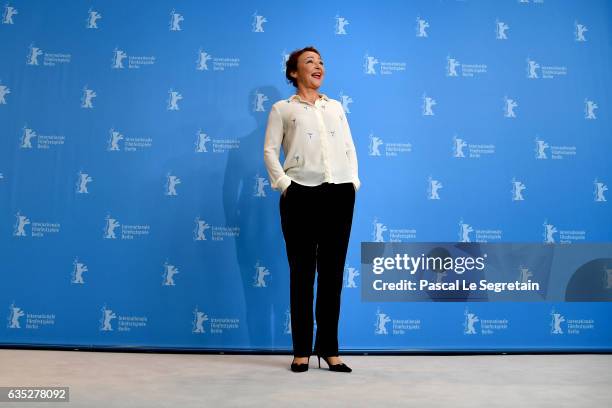 Actress Catherine Frot attends the 'The Midwife' photo call during the 67th Berlinale International Film Festival Berlin at Grand Hyatt Hotel on...