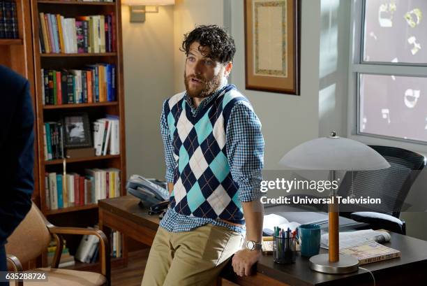 Bat Mitzvah" Episode 509 -- Pictured: Adam Pally as Peter Prentice --