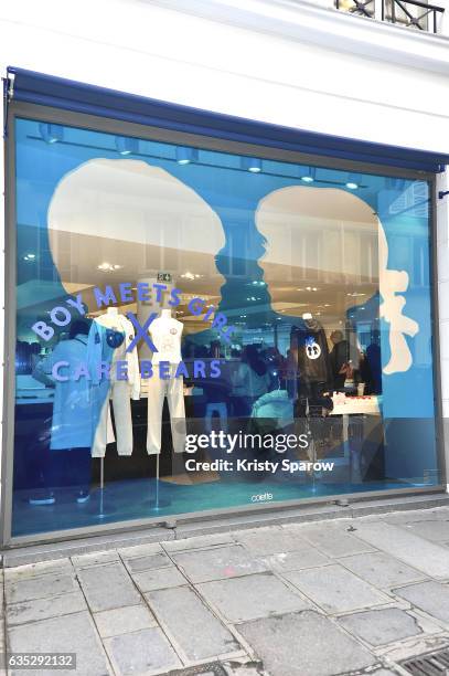 General veiw of atmosphere during the Boy Meets Girl x Care Bears Collection at Colette on February 14, 2017 in Paris, France.