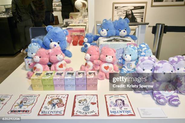 General veiw of atmosphere during the Boy Meets Girl x Care Bears Collection at Colette on February 14, 2017 in Paris, France.