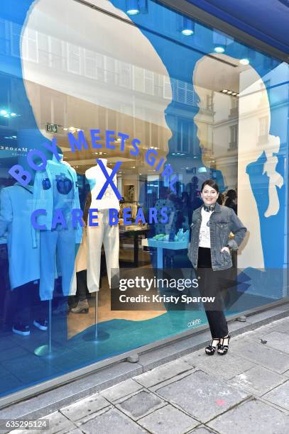 Stacy Igel poses during the Boy Meets Girl x Care Bears Collection at Colette on February 14, 2017 in Paris, France.