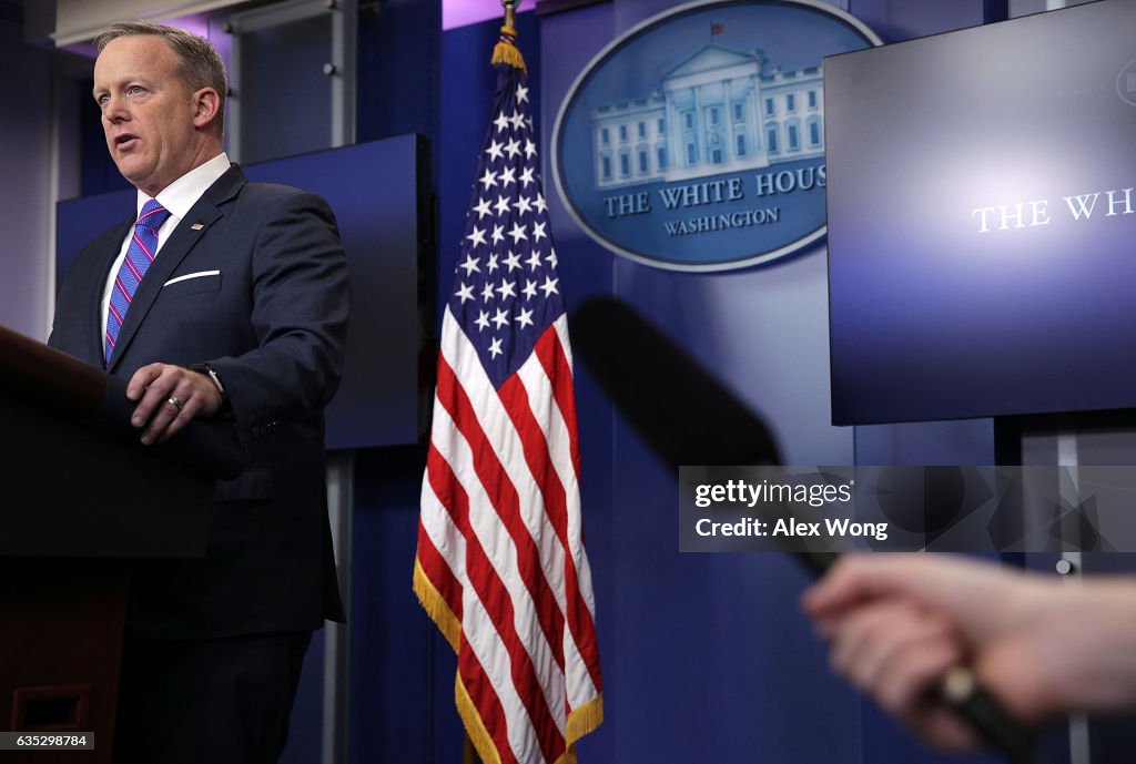 Press Secretary Sean Spicer Holds Daily Press Briefing At The White House