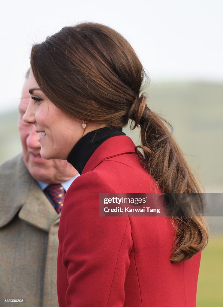 The Duchess Of Cambridge Visits The RAF Air Cadets At RAF Wittering