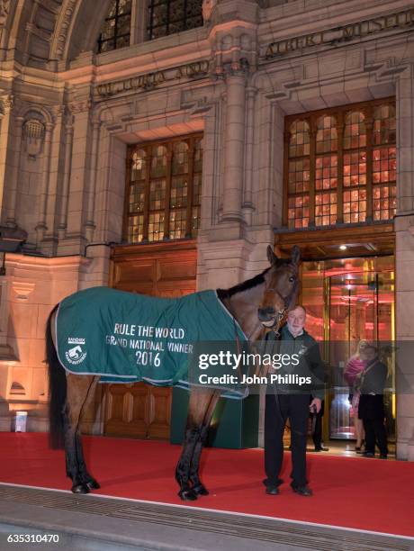 Rule The World attends The Randox Health Grand National Weights Evening at the Victoria & Albert Museum on February 14, 2017 in London, England. The...