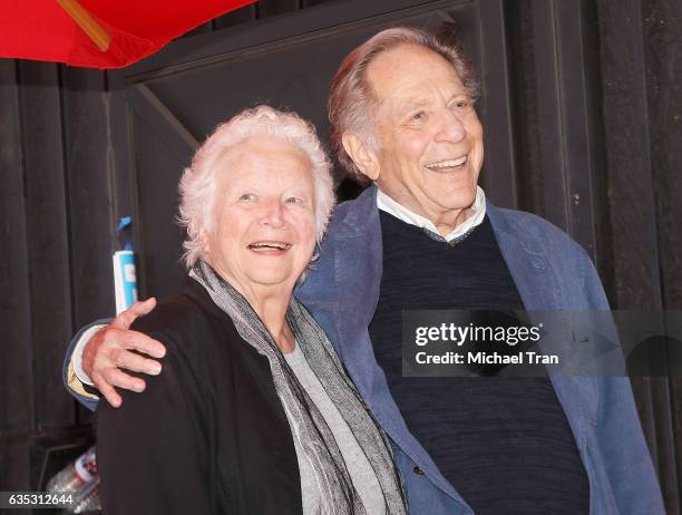 George Segal and Sonia Schultz Greenbaum attend the ceremony honoring George Segal with a Star on The Hollywood Walk of Fame held on February 14,...