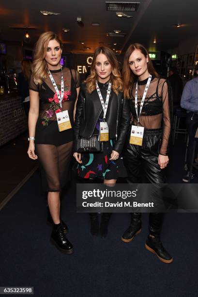 Ashley James, Rosie Fortescue and Charlotte de Carle attend the Tinie Tempah show as part of War Child BRITs Week, together with O2, to support...