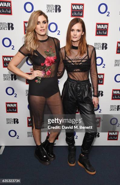 Ashley James and Charlotte de Carle attend the Tinie Tempah show as part of War Child BRITs Week, together with O2, to support children affected by...