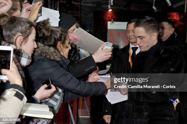 Robert Pattinson attends the 'The Lost City of Z' premiere during the 67th Berlinale International Film Festival Berlin at Zoo Palast on February 14,...