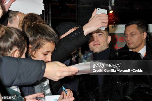 Robert Pattinson attends the 'The Lost City of Z' premiere during the 67th Berlinale International Film Festival Berlin at Zoo Palast on February 14,...