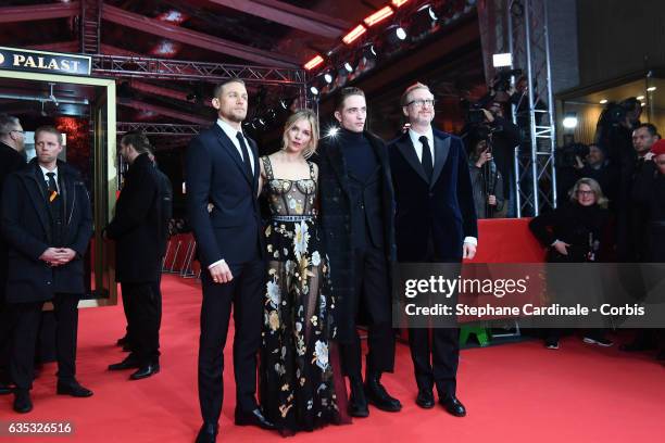 Actors Charlie Hunnam wearing Prada, Sienna Miller wearing Dior, Robert Pattinson and Director James Gray attend the 'The Lost City of Z' premiere...