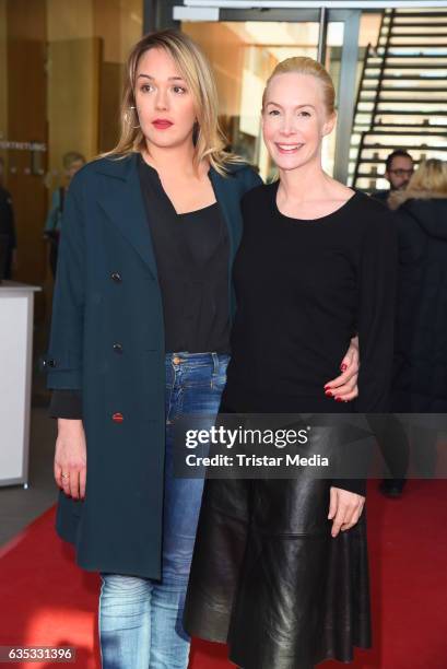 Alwara Hoefels and Feo Aladag attend the Hessian Reception 2017 during the 67th Berlinale International Film Festival Berlin on February 14, 2017 in...