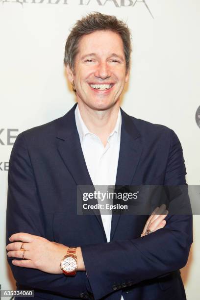English film director Paul W. S. Anderson attends at a special screening of his Resident Evil: The Final Chapter film at Moscow's Formula Kino na...