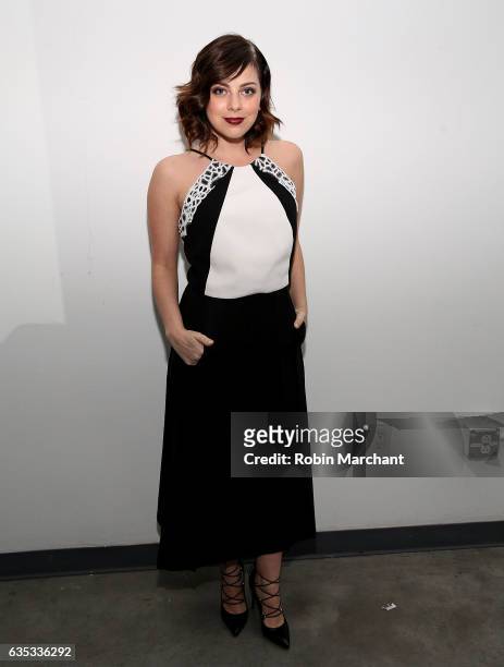 Krysta Rodriguez attends Carmen Marc Valvo during New York Fashion Week on February 14, 2017 in New York City.