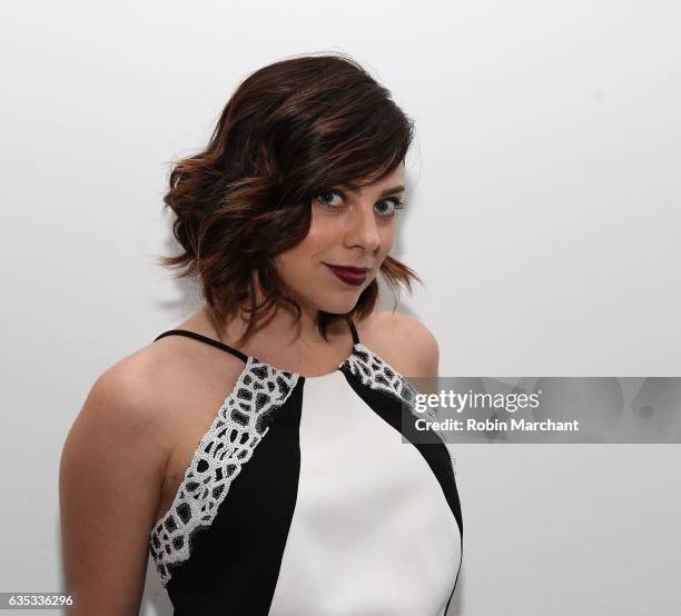 Krysta Rodriguez attends Carmen Marc Valvo during New York Fashion Week on February 14, 2017 in New York City.