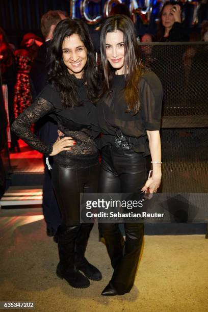 Rabeah Rahimi and Laila Maria Witt attend the Young ICONs Award in cooperation with H&M and Tiffany's & Co at BRLO Brwhouse on February 14, 2017 in...