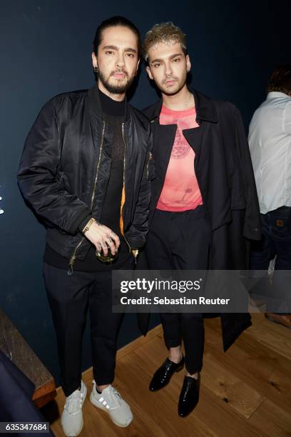 Bill Kaulitz and Tom Kaulitz attend the Young ICONs Award in cooperation with H&M and Tiffany's & Co at BRLO Brwhouse on February 14, 2017 in Berlin,...