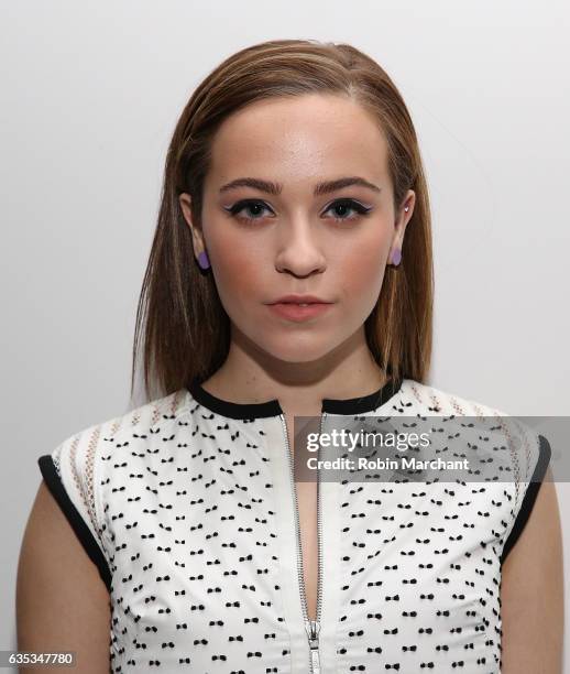 Cailee Rae attends Carmen Marc Valvo during New York Fashion Week on February 14, 2017 in New York City.