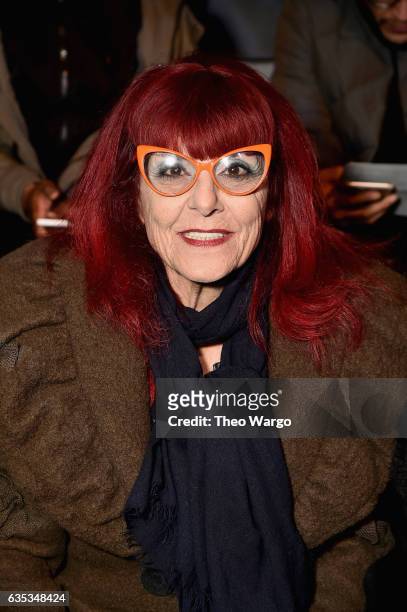 Designer Patricia Field attends the The Blonds collection during, New York Fashion Week: The Shows at Gallery 1, Skylight Clarkson Sq on February 14,...