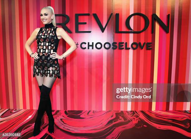 Revlon Global Brand Ambassador Gwen Stefani hosts the Choose Love Valentine's Day Event at Tribeca Rooftop on February 14, 2017 in New York City.