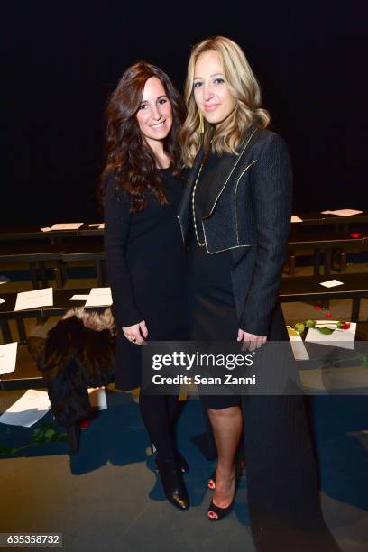 Yaffa Rothman and Freida Rothman at the John Paul Ataker Show featuring Freida Rothman Jewelry during New York Fashion Week at Pier 59 Studios on...