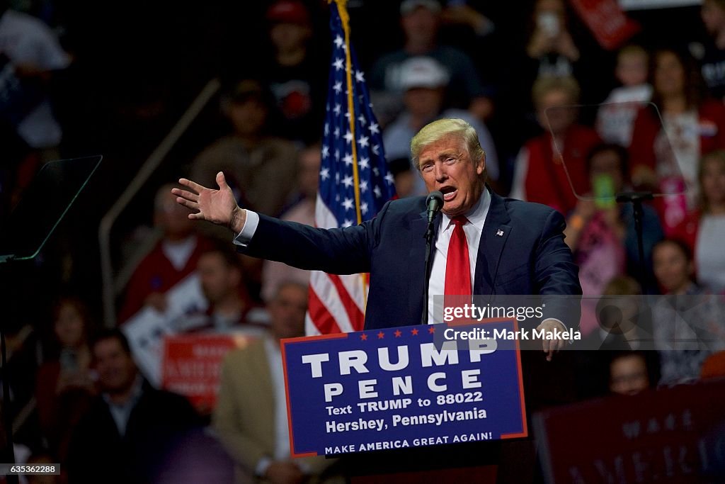 Trump Holds Campaign Event in Hershey, Pennsylvania
