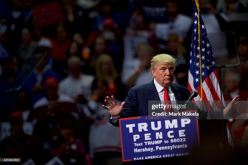 Trump Holds Campaign Event in Hershey, Pennsylvania