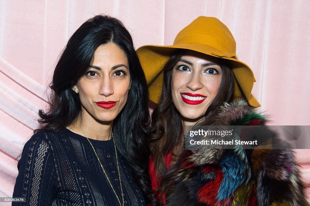 Huma Abedin and Heba Abedin attend the Alice + Olivia by Stacey... News