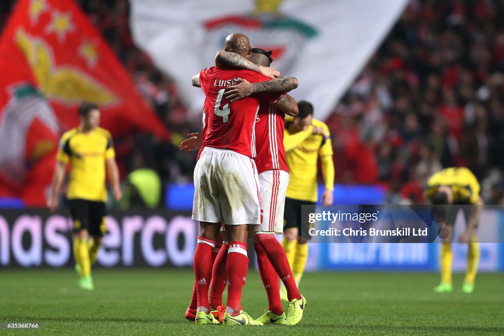 SL Benfica v Borussia Dortmund - UEFA Champions League Round of 16: First Leg