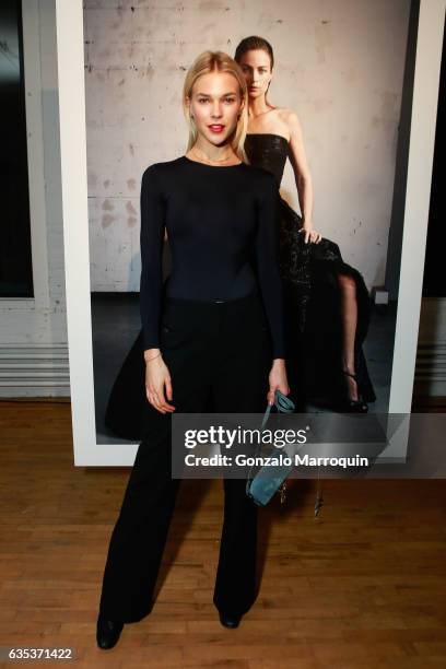 Britt Maren attends the Zac Posen Presentation during New York Fashion Week: at 13-17 Laight Street on February 14, 2017 in New York City.