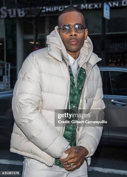 Singer-songwriter Mario is seen arriving to the Moncler Grenoble collection during, New York Fashion Week: The Shows on February 14, 2017 in New York...