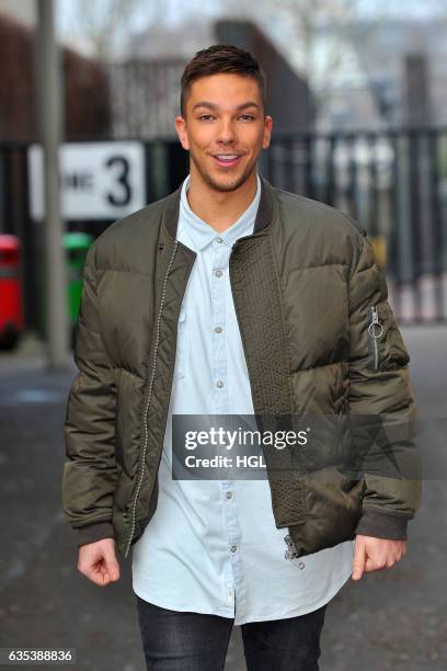 Factor winner Matt Terry seen at the ITV Studios on February 15, 2017 in London, England.