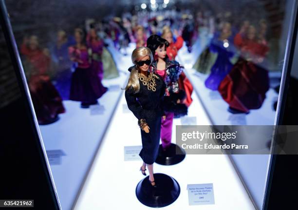 BillyBoy barbie doll is seen on display at the exhibition 'Barbie, mas alla de la muñeca' at Fundacion Canal on February 15, 2017 in Madrid, Spain.