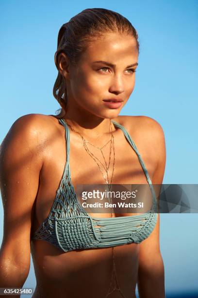 Swimsuit Issue 2017: Model Rose Bertram poses for the 2017 Sports Illustrated swimsuit issue on August 7, 2016 on Curacao. PUBLISHED IMAGE. CREDIT...