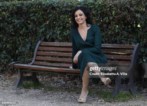 Alessia Barela attends a photocall for 'La Porta Rossa' fiction Rai at Villa Borghese on February 15, 2017 in Rome, Italy.