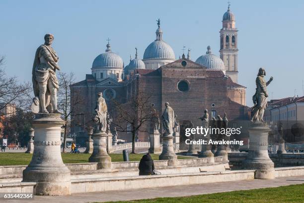 View of 'Piazza delle Erbe' next to the Antonio Ferrari restaurant on February 15, 2017 in Padova, Italy. The restaurant offers a 5% discount off the...