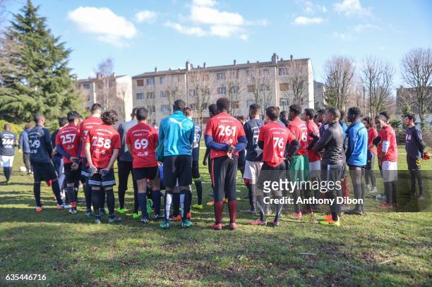 Detail view during the Official Tryouts of FC Miami City on February 15, 2017 in Epinay-sur-Seine, France.