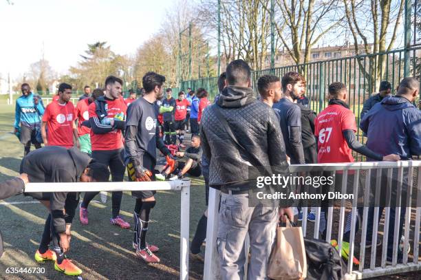 Detail view during the Official Tryouts of FC Miami City on February 15, 2017 in Epinay-sur-Seine, France.