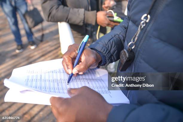 Detail view during the Official Tryouts of FC Miami City on February 15, 2017 in Epinay-sur-Seine, France.