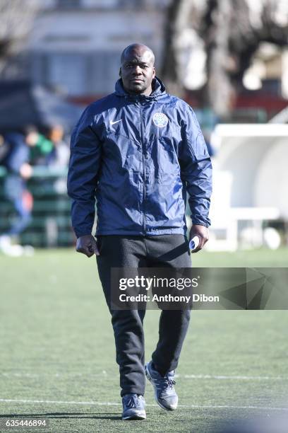 Samuel Ipoua during the Official Tryouts of FC Miami City on February 15, 2017 in Epinay-sur-Seine, France.