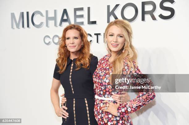 Actors Robyn Lively Blake Lively attend the Michael Kors Collection Fall 2017 runway show at Spring Studios on February 15, 2017 in New York City.