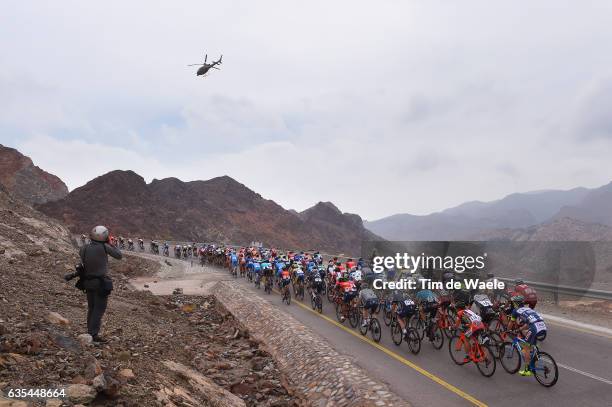 8th Tour of Oman 2017 / Stage 2 Peloton / Climb of Fanja Mountains / Landscape / Nakhal - Al Bustan /