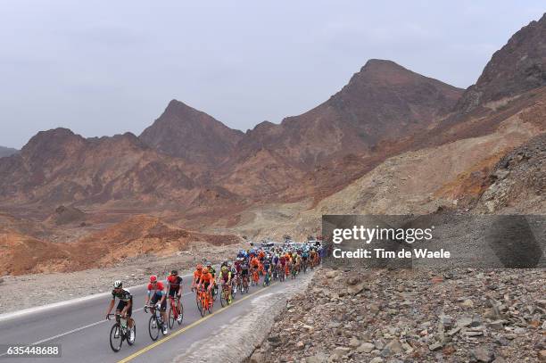 8th Tour of Oman 2017 / Stage 2 Peloton / Climb of Fanja Mountains / Landscape / Nakhal - Al Bustan /