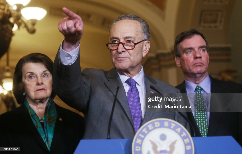 Democratic Senators Meet On Capitol Hill