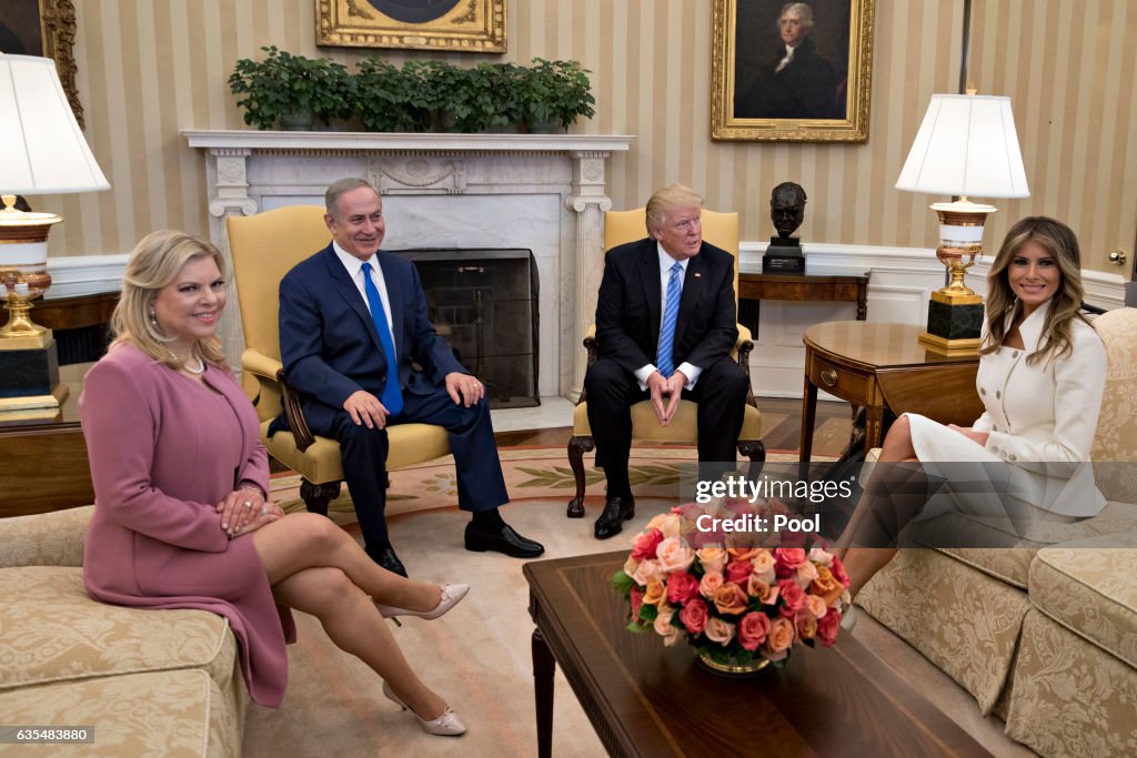 President Trump Meets With Israeli Prime Minister Benjamin Netanyahu At The White House