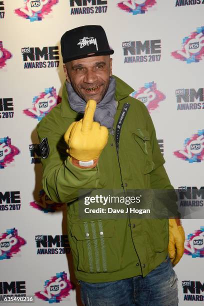 Goldie arrives at the VO5 NME awards 2017 on February 15, 2017 in London, United Kingdom.