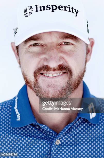 Jimmy Walker poses for a portrait ahead of the Genesis Open at The Riviera Country Club on February 14, 2017 in Pacific Palisades, California.