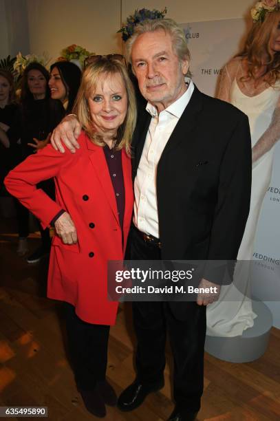 Twiggy and Leigh Lawson attend a VIP preview of the new bridal collection by Savannah Miller on February 15, 2017 in London, England.