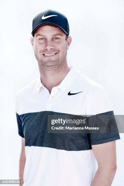 Harris English poses for a portrait ahead of the Genesis Open at The Riviera Country Club on February 14, 2017 in Pacific Palisades, California.