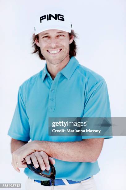 Aaron Baddeley of Australia poses for a portrait ahead of the Genesis Open at The Riviera Country Club on February 14, 2017 in Pacific Palisades,...