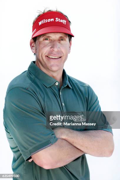 Ricky Barnes poses for a portrait ahead of the Genesis Open at The Riviera Country Club on February 14, 2017 in Pacific Palisades, California.